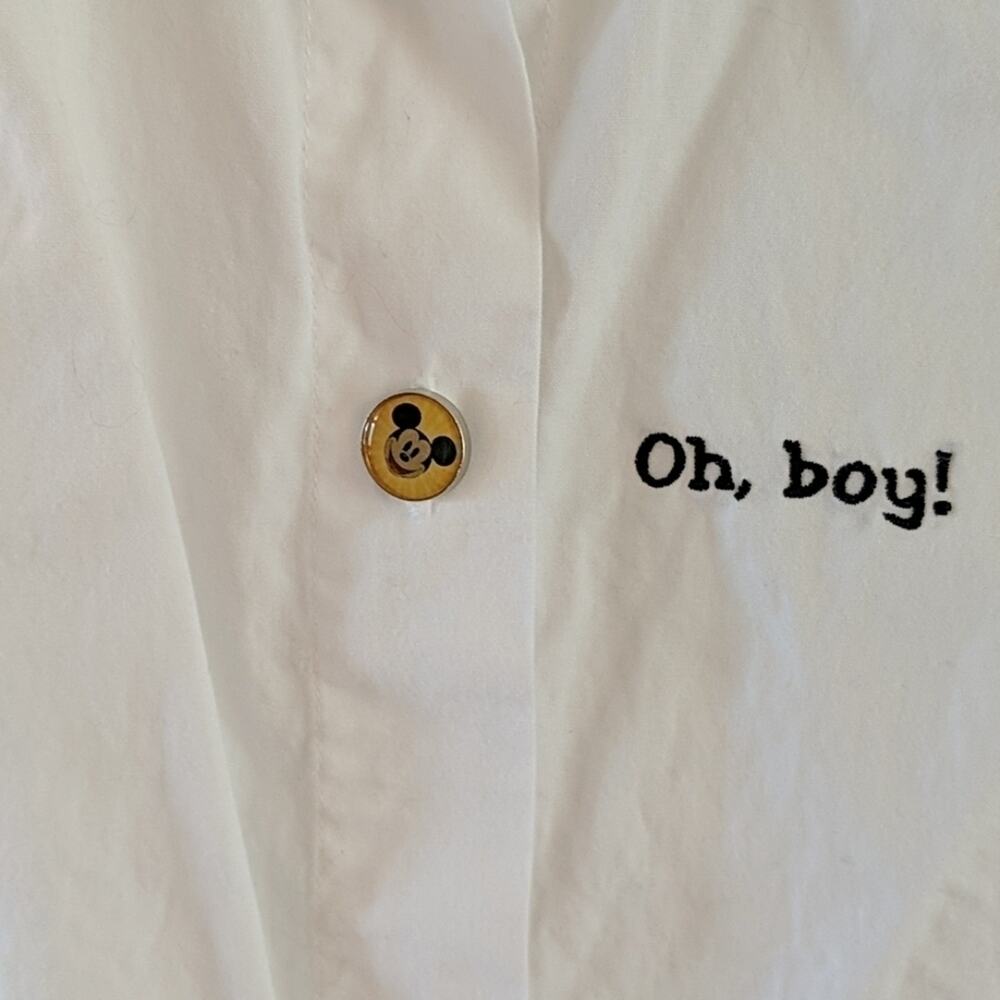 Euc Disney Button Down - image 3